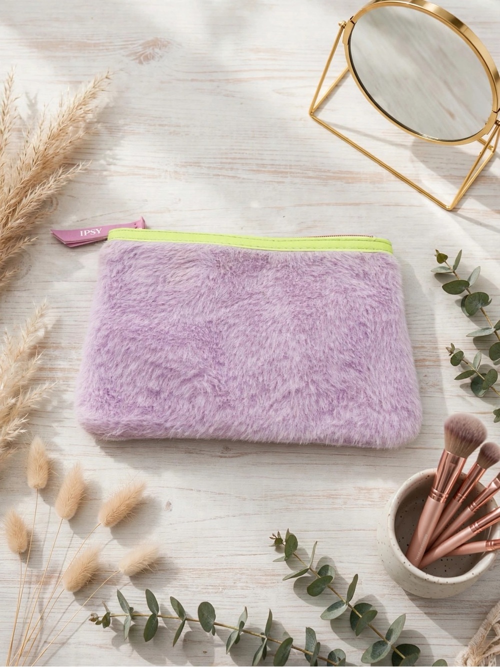 💥 4/$20 🆕 Ipsy Furry Cosmetic Bag